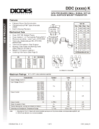 Datasheet DDA124EK-7 производства Diodes